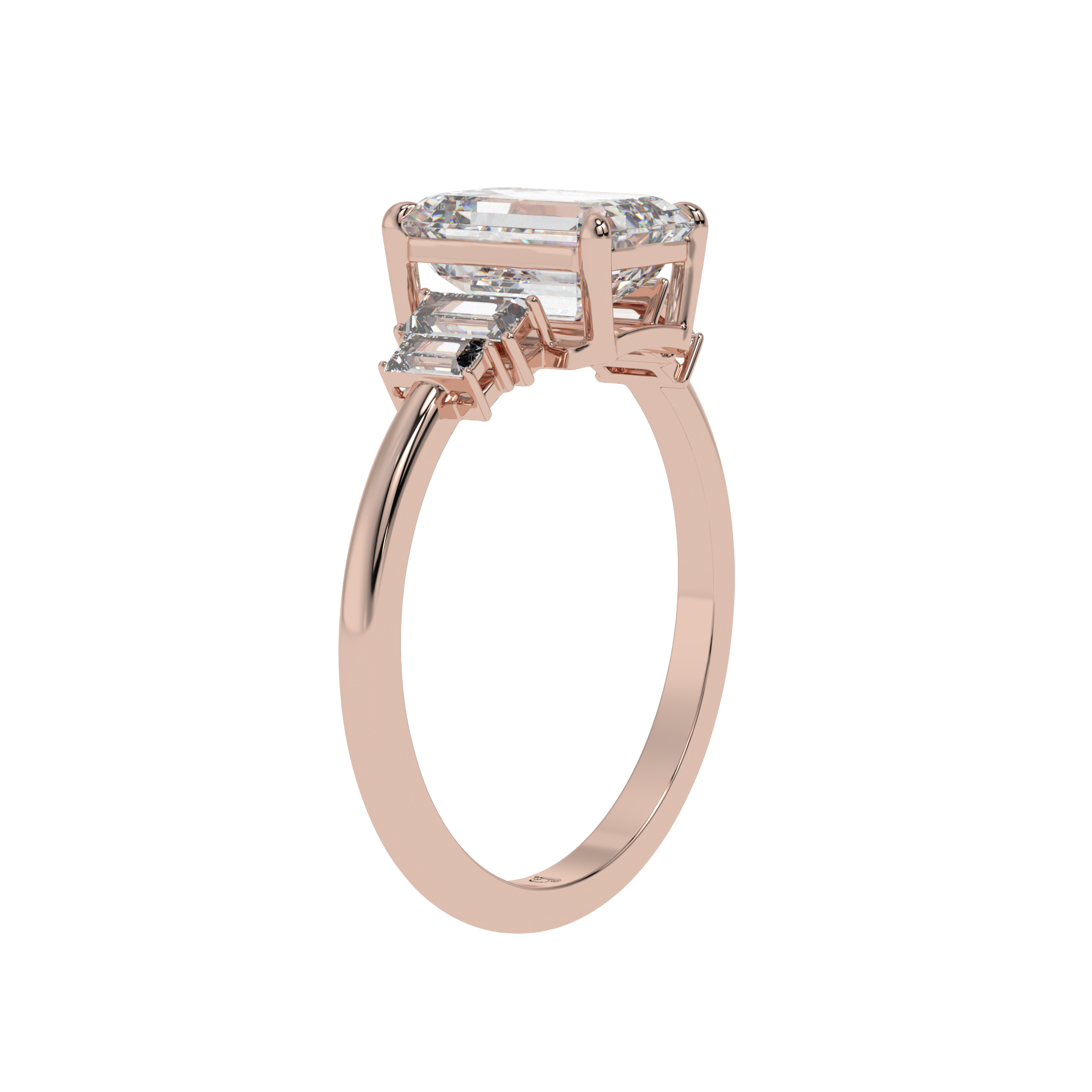 Classic Trilogy Emerald Ring - Caratlink