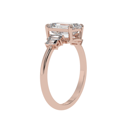 Classic Trilogy Emerald Ring - Caratlink