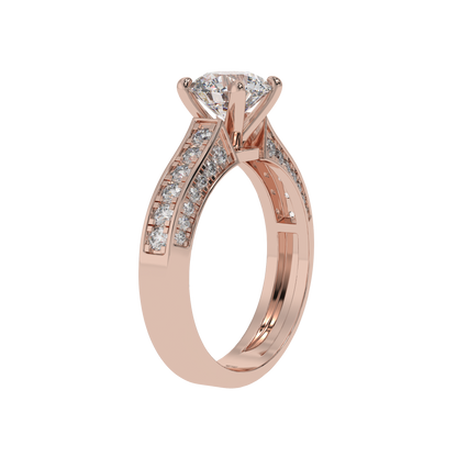 Classic Crown Solitaire Ring - Caratlink