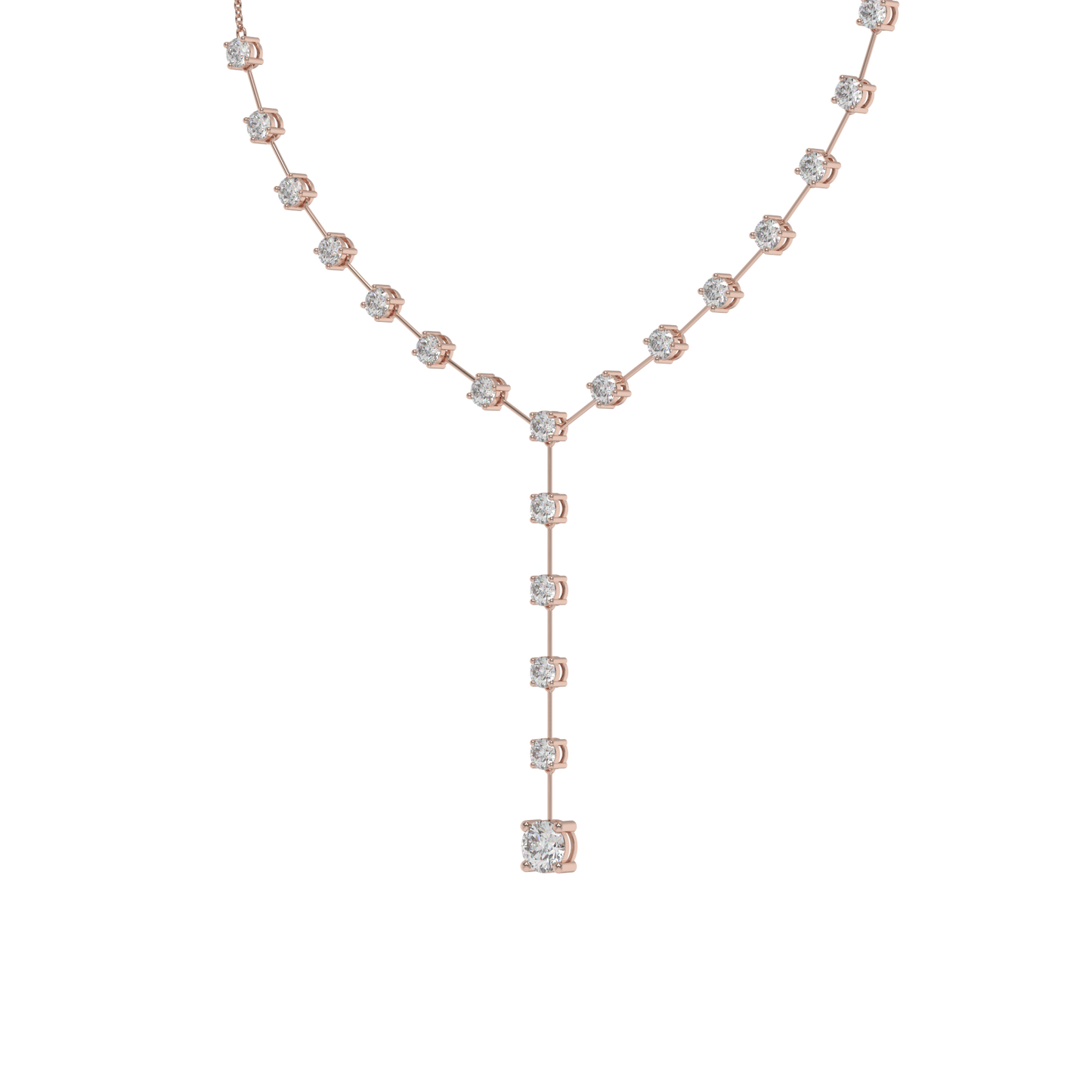 Lunara Diamond Drop Y-Necklace Caratlink