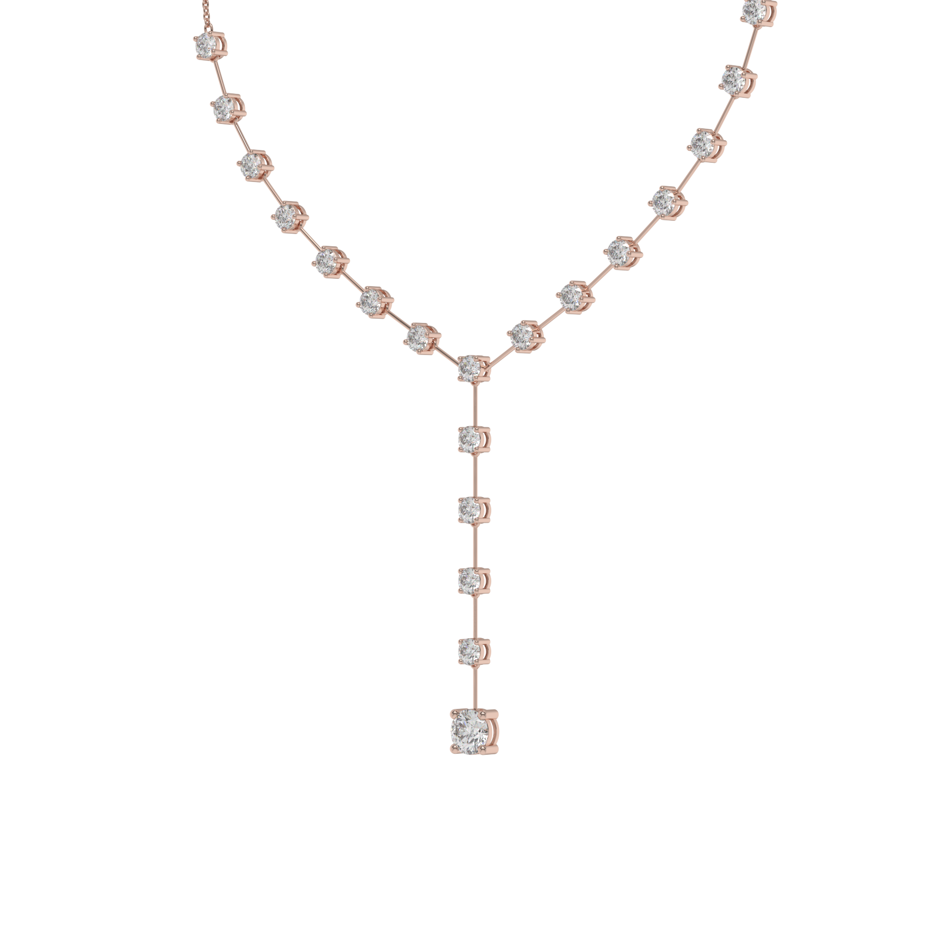 Lunara Diamond Drop Y-Necklace Caratlink