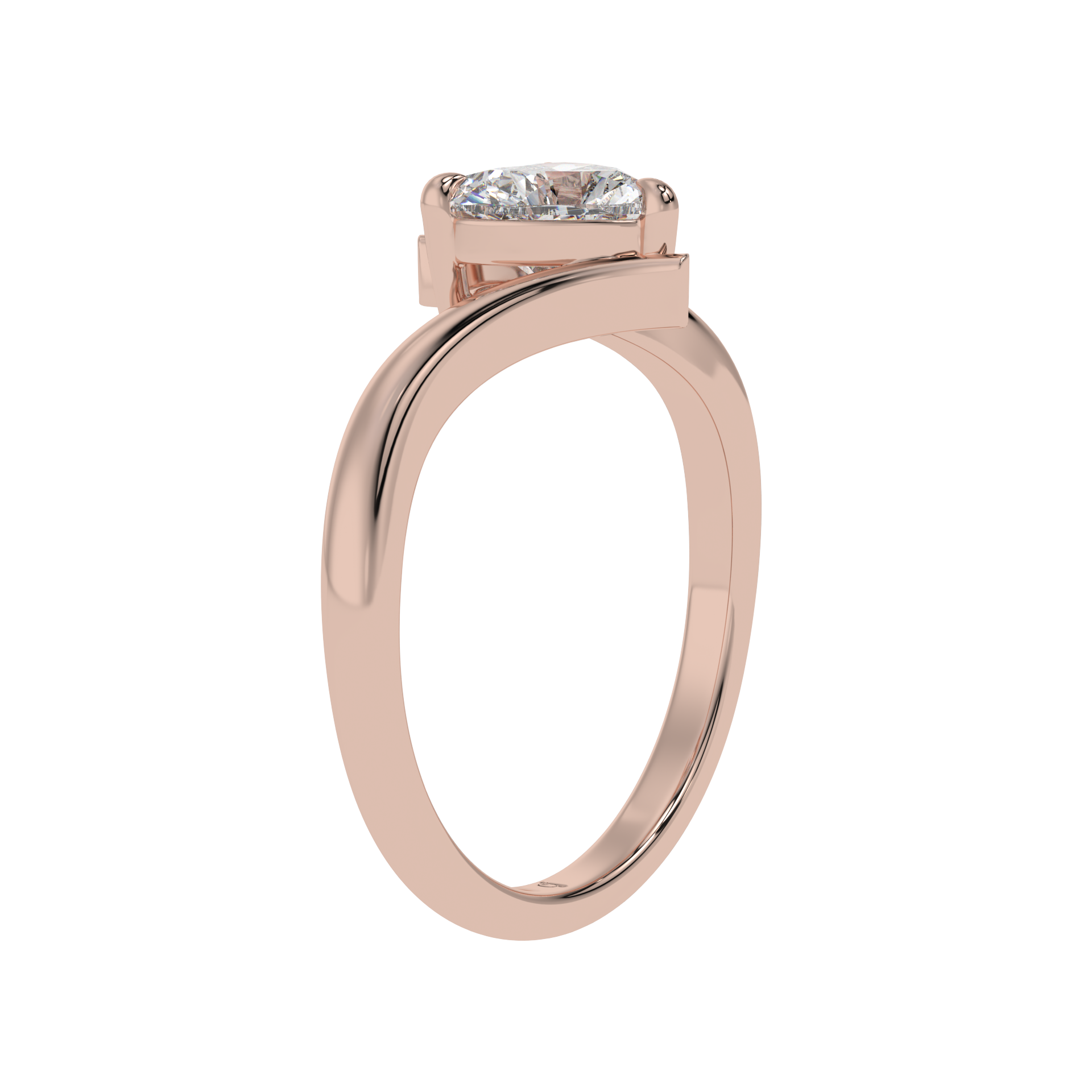 Heart Embrace Solitaire Ring - Caratlink