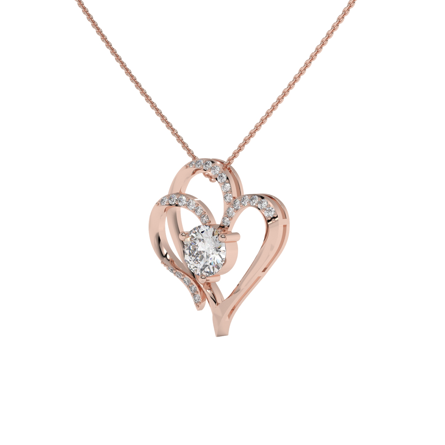 Eternal Heart Pendant Carat Link Jewels