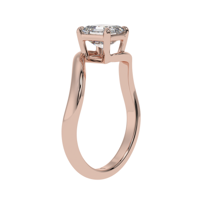 Timeless Twist Asscher Solitaire Ring - Caratlink