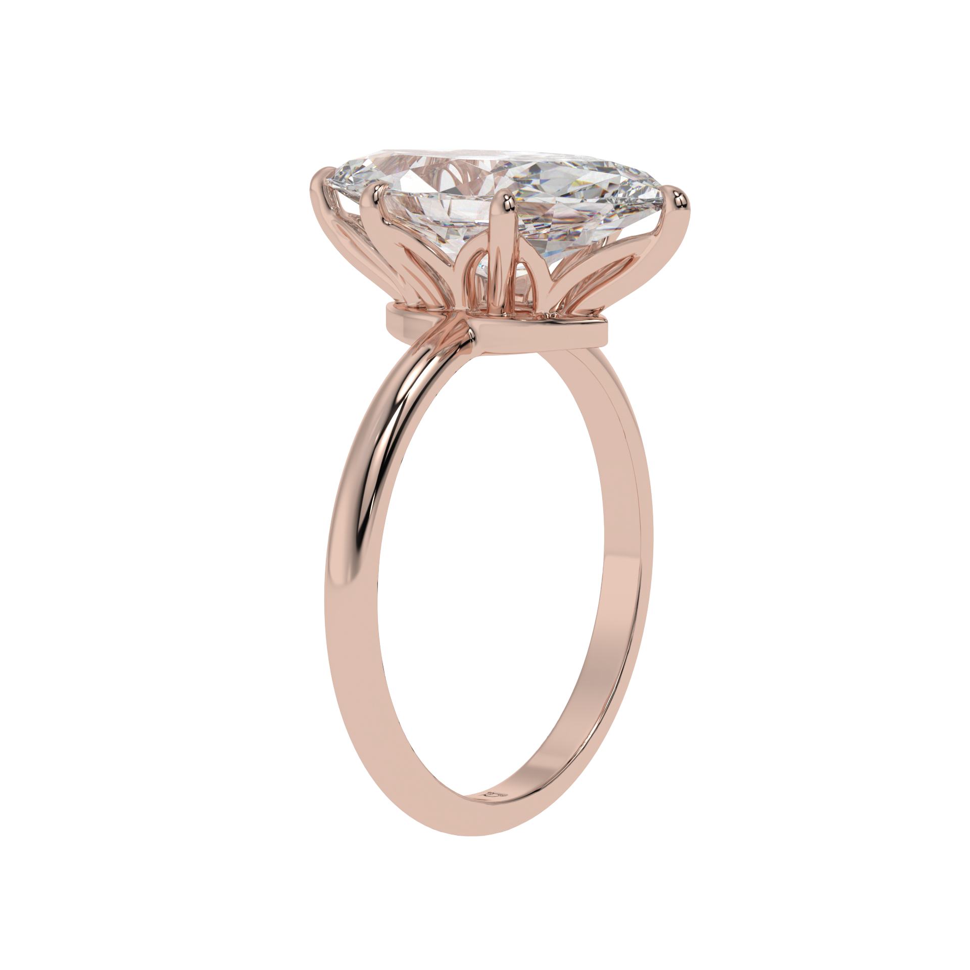 Royal Bloom Marquise Solitaire Ring - Caratlink