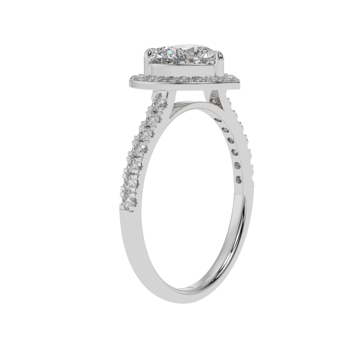 Eternal Love Heart Halo Ring - Caratlink