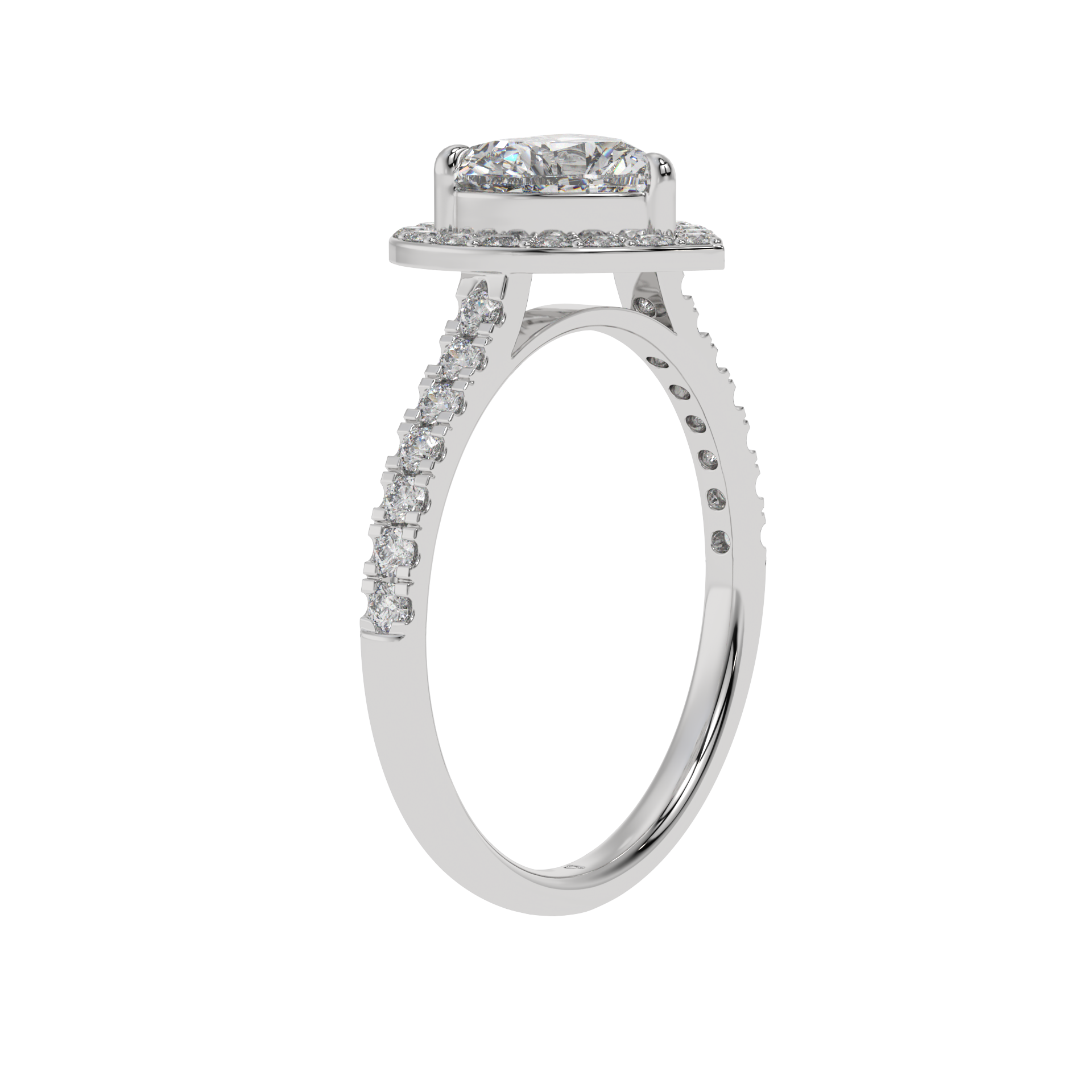 Eternal Love Heart Halo Ring - Caratlink