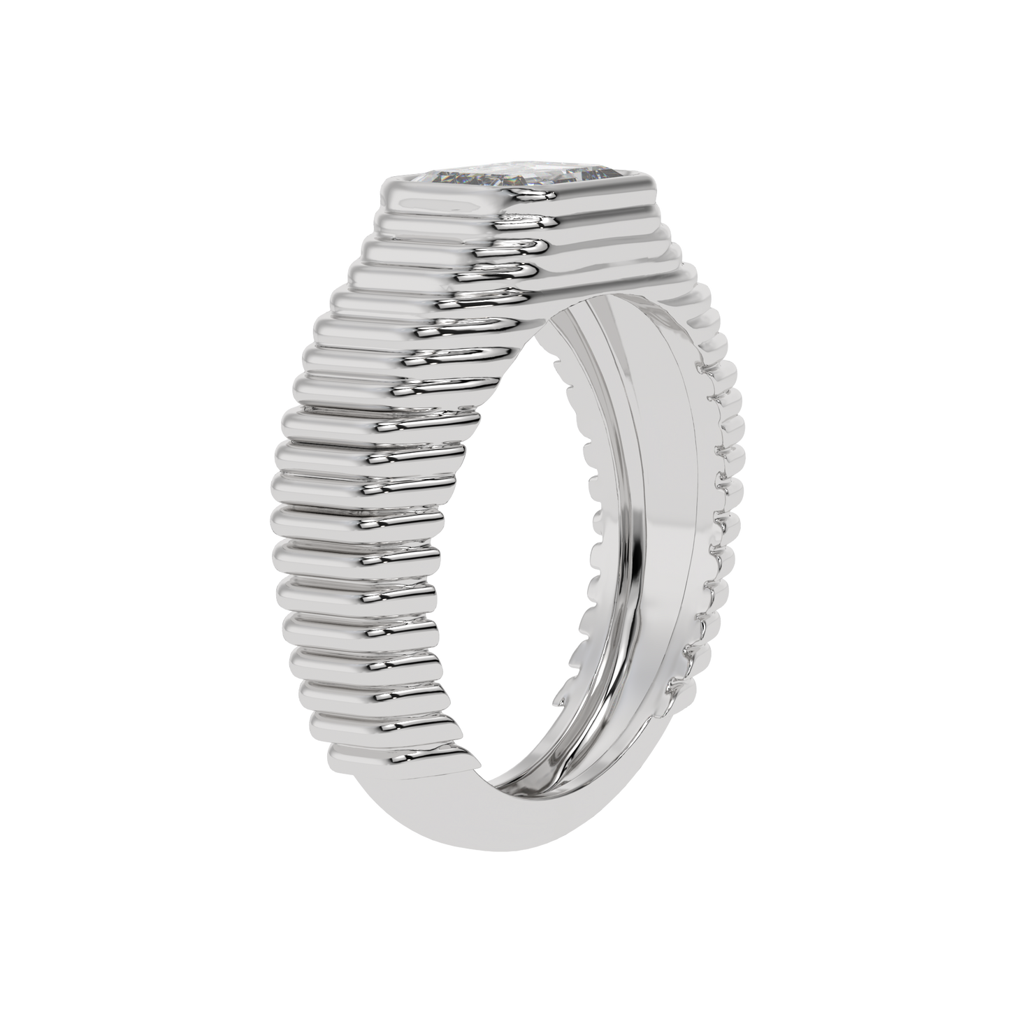 Imperial Edge Emerald Band Ring - Caratlink