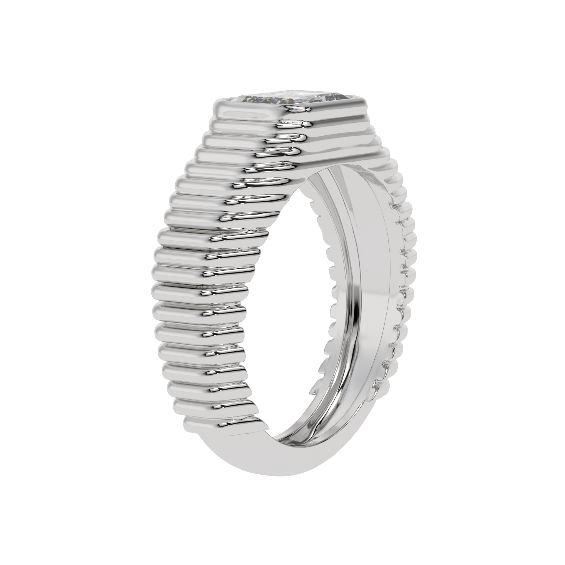 Imperial Edge Emerald Band Ring - Caratlink