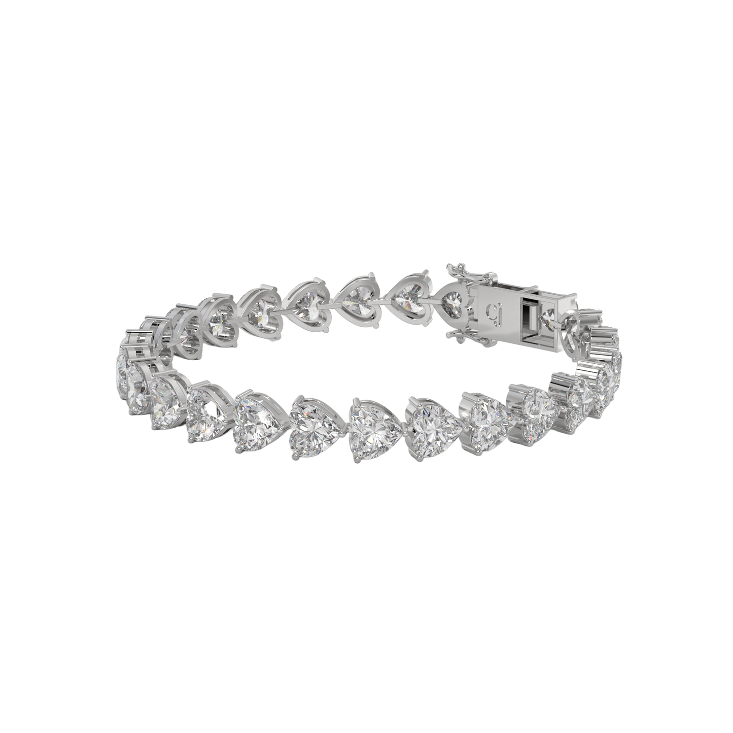 Eternal Heart Diamond Tennis Bracelet Caratlink
