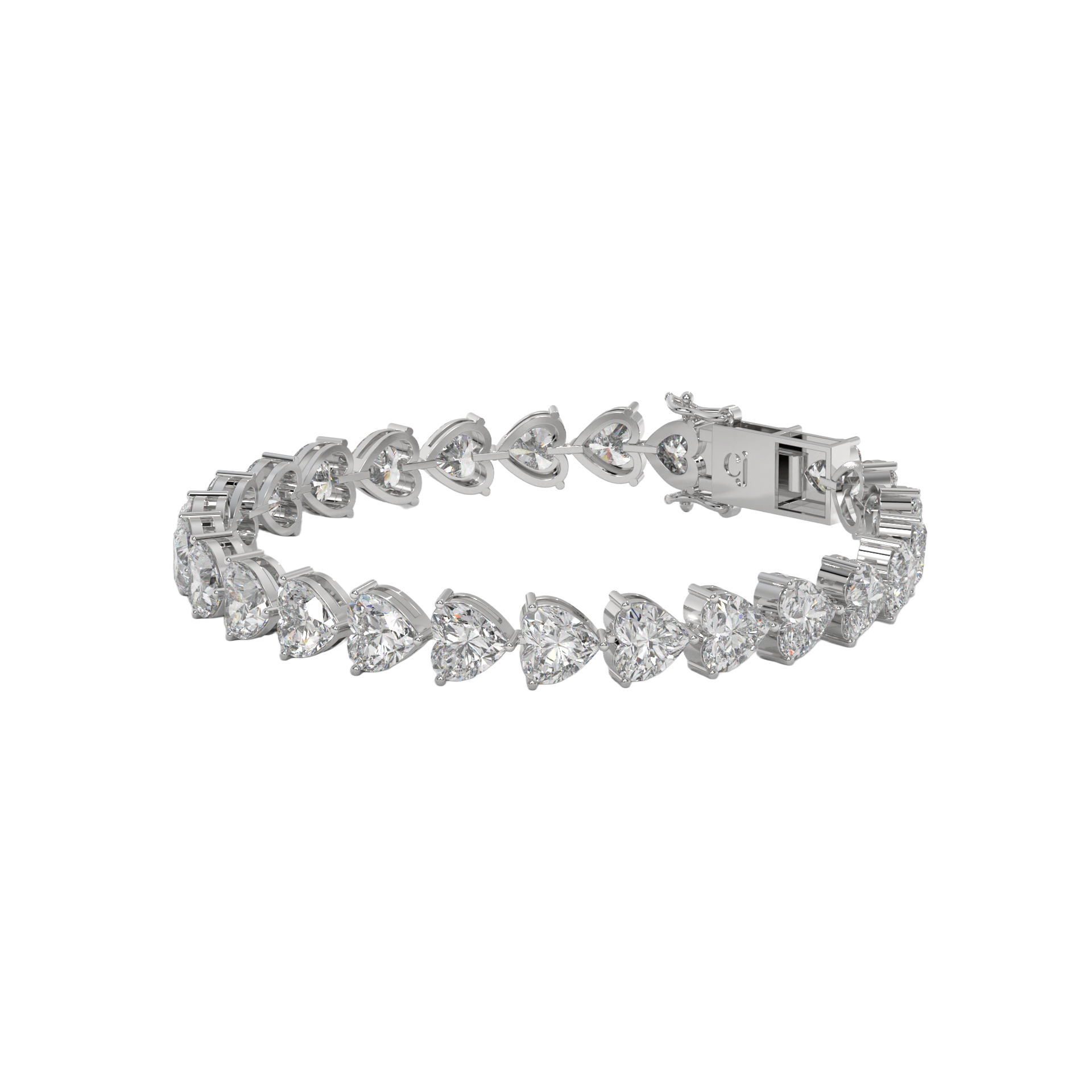 Eternal Heart Diamond Tennis Bracelet Caratlink