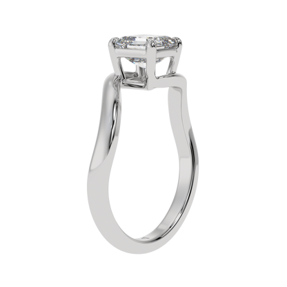 Timeless Twist Asscher Solitaire Ring - Caratlink