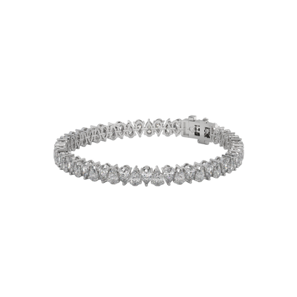 Pear Elegance Diamond  Tennis Bracelet Caratlink