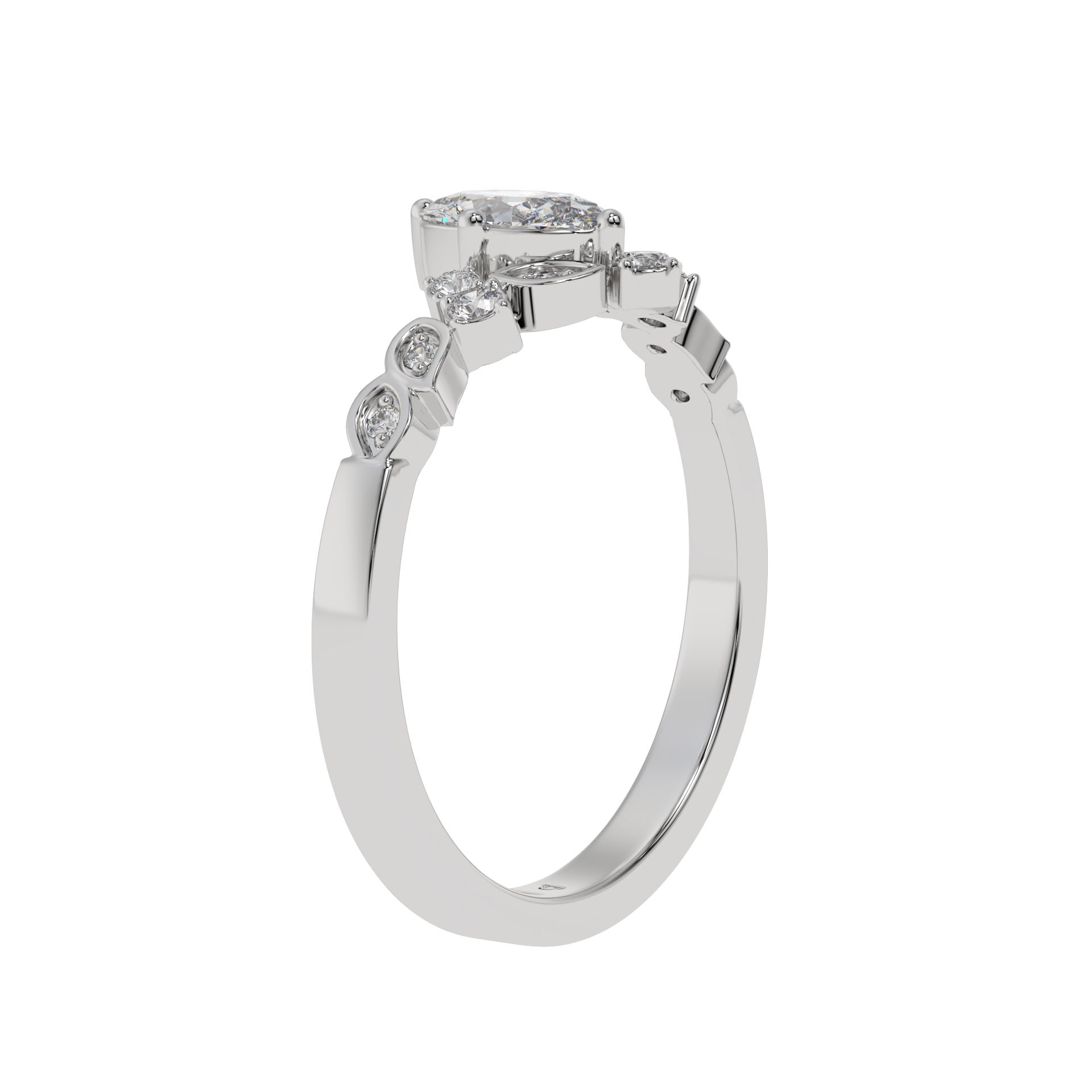 Vintage Tiara Oval Ring - Caratlink