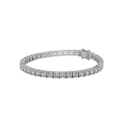 Asscher Diamond Luxe Tennis Bracelet Caratlink