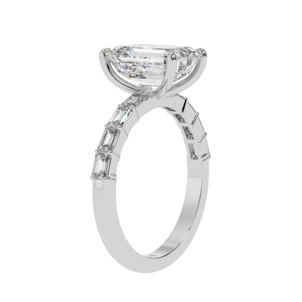 Regal Radiance Emerald-Cut Ring - Caratlink