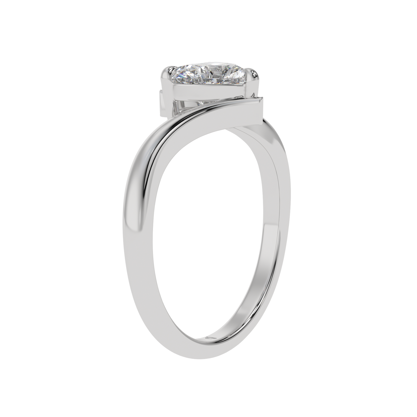 Heart Embrace Solitaire Ring - Caratlink