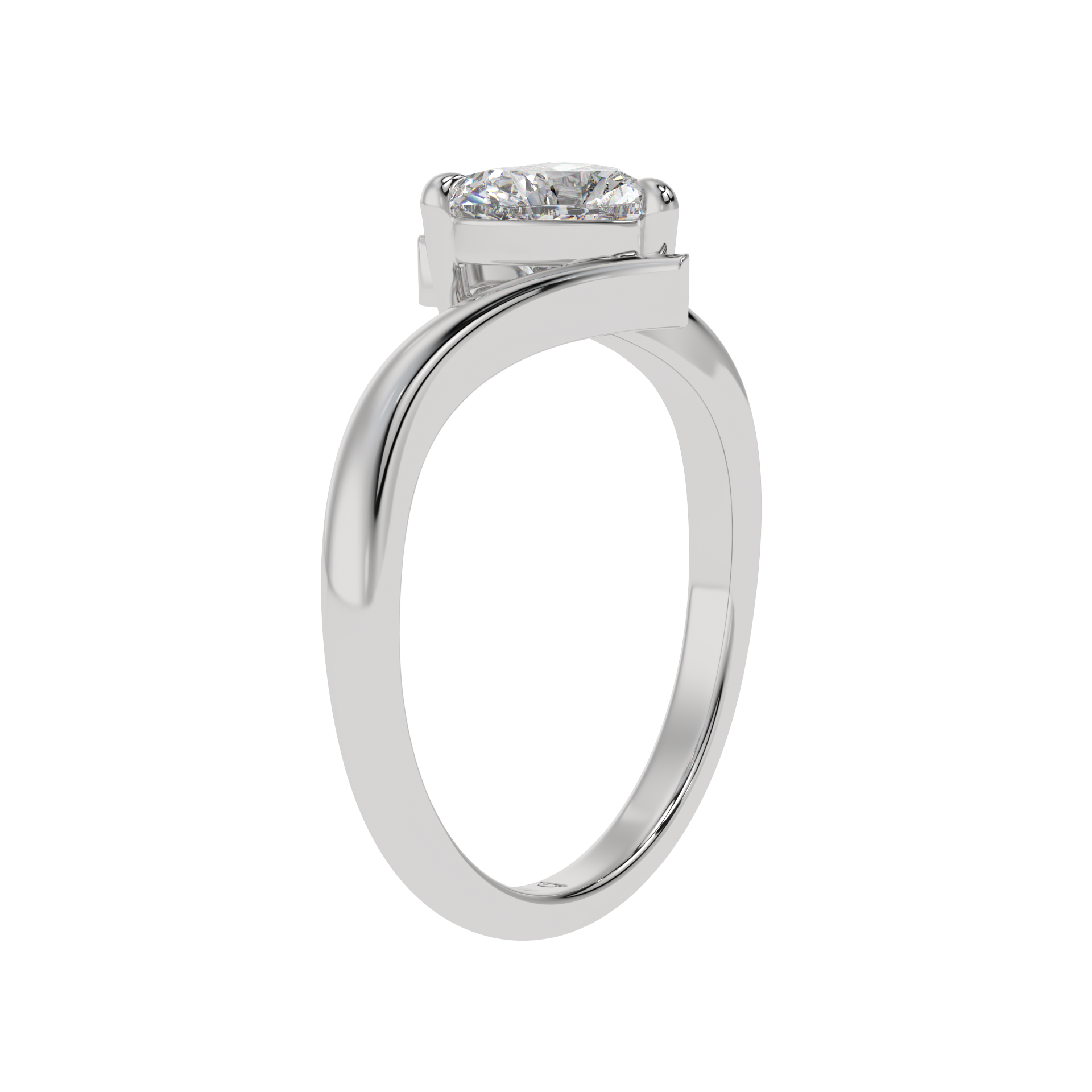 Heart Embrace Solitaire Ring - Caratlink