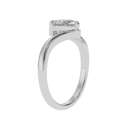 Heart Embrace Solitaire Ring - Caratlink