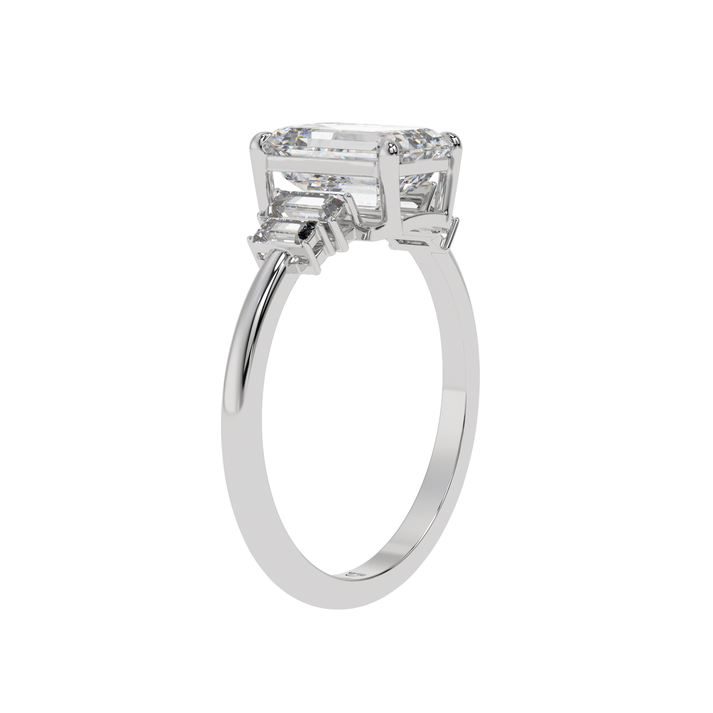 Classic Trilogy Emerald Ring - Caratlink