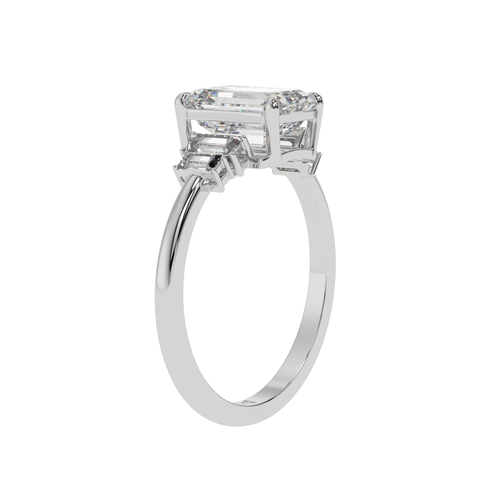 Classic Trilogy Emerald Ring - Caratlink