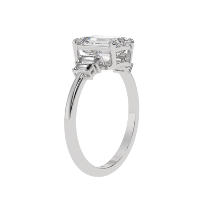 Classic Trilogy Emerald Ring - Caratlink