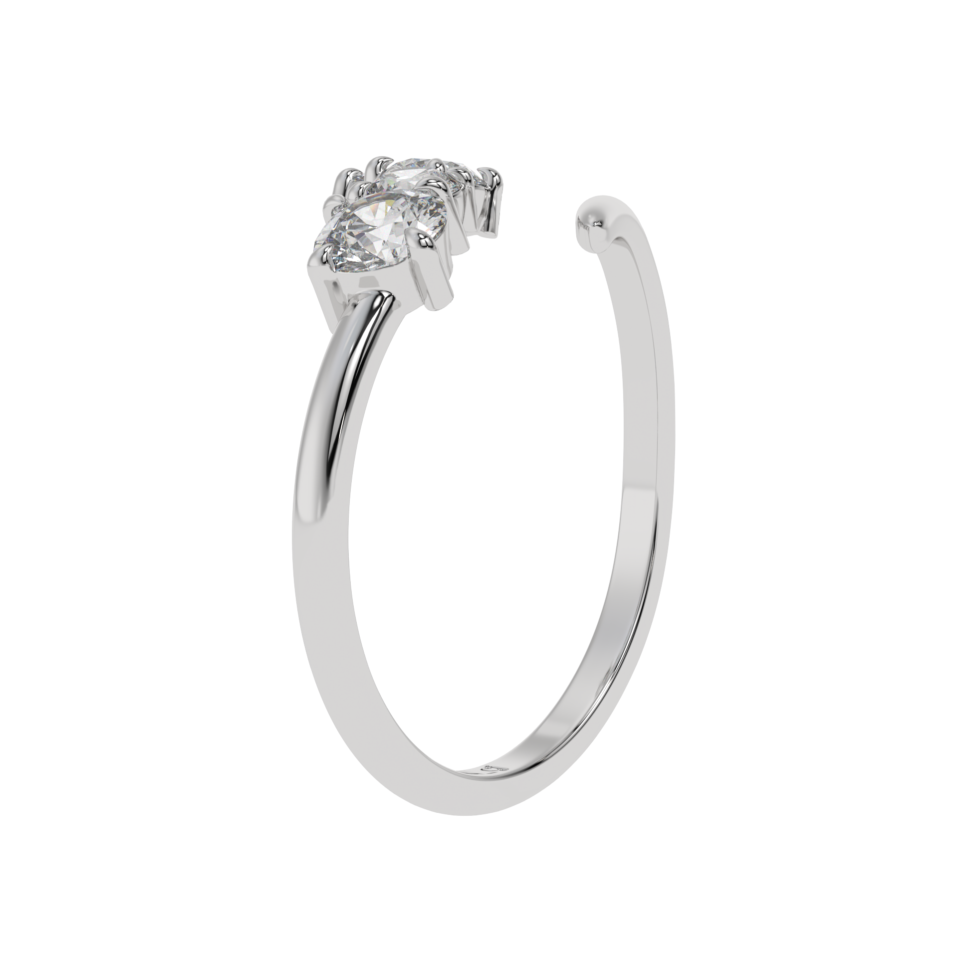 Serena Curve Diamond Wrap Ring Caratlink