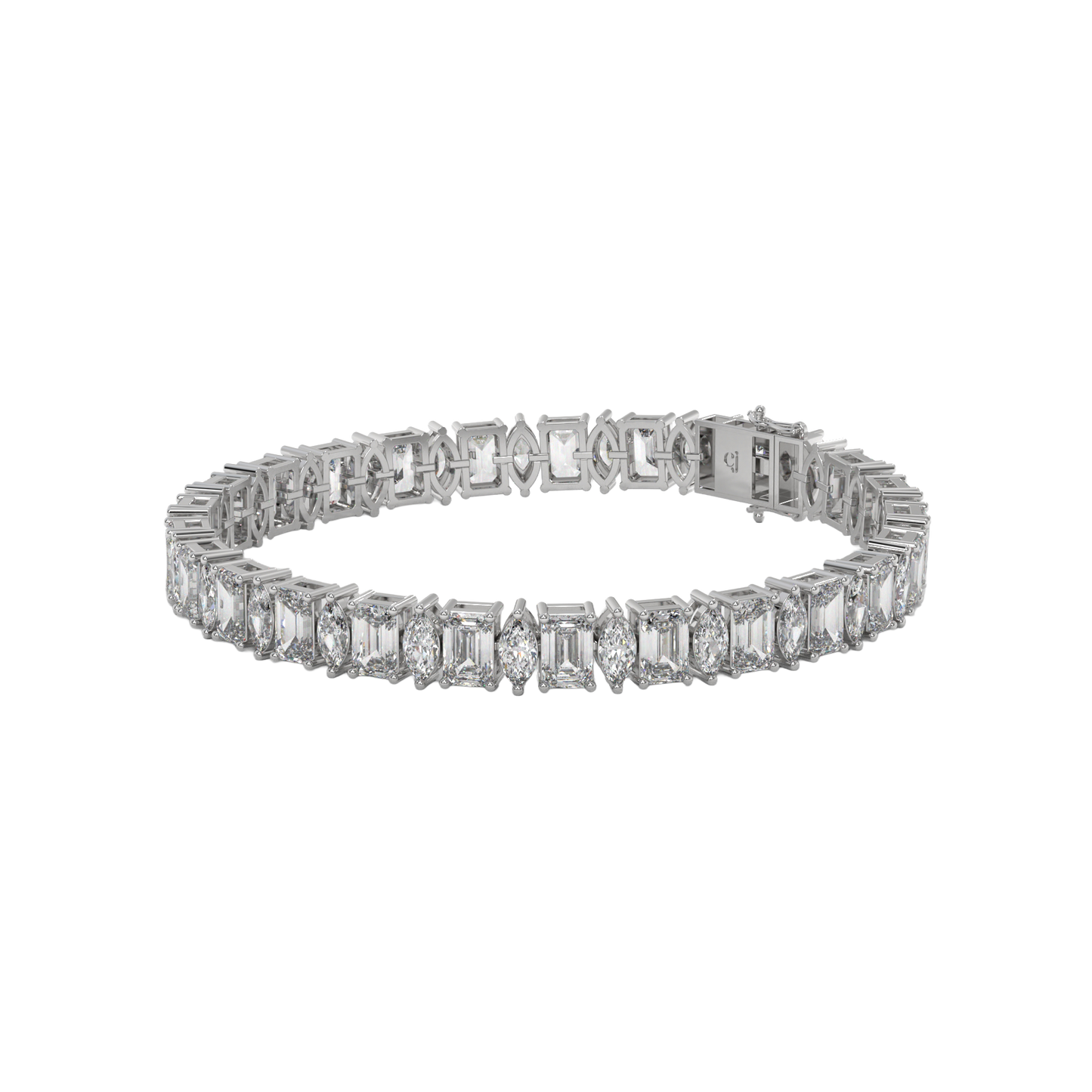 Emerald and Marquise Diamond Bracelet Caratlink