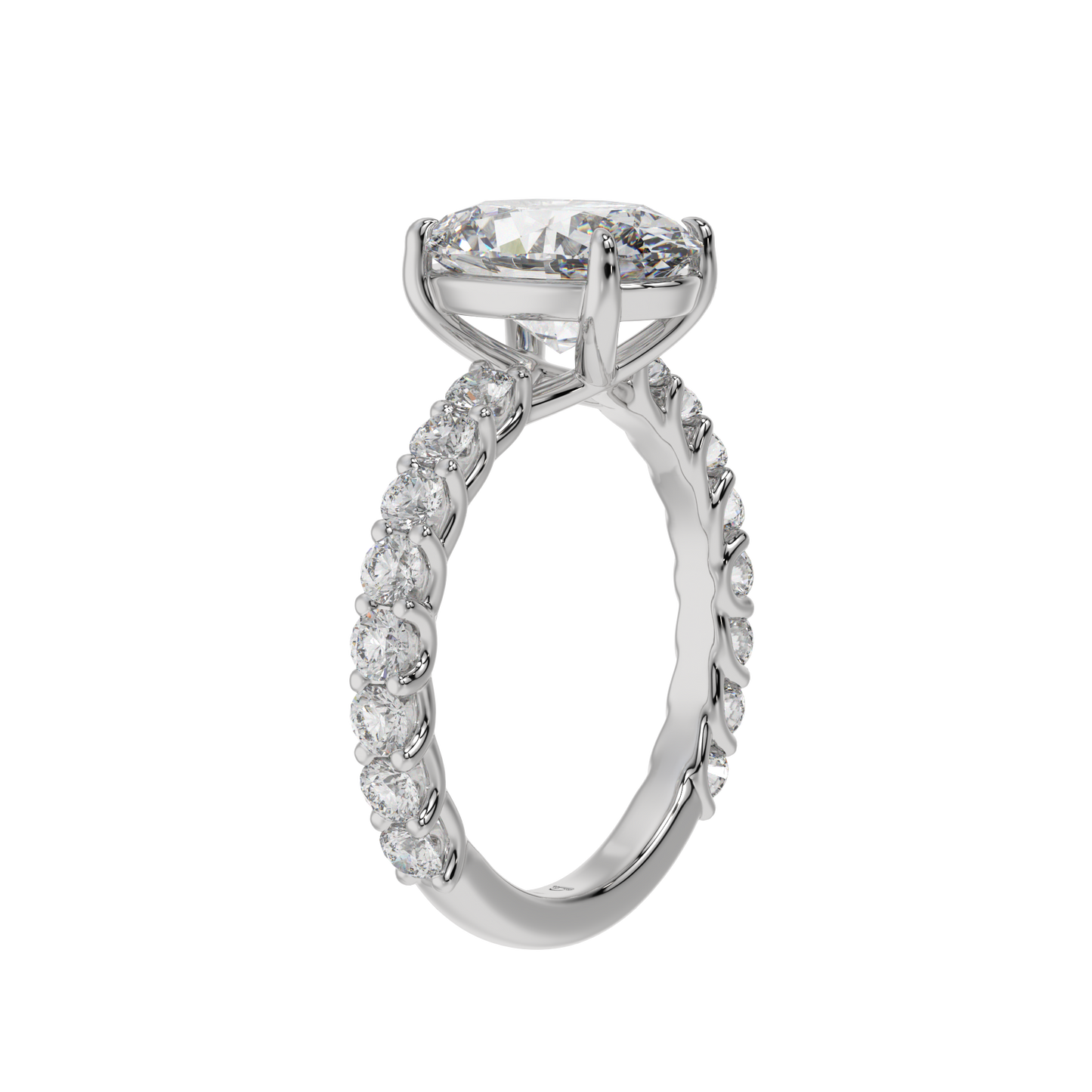 Eternal Bloom Oval Halo Ring - Caratlink