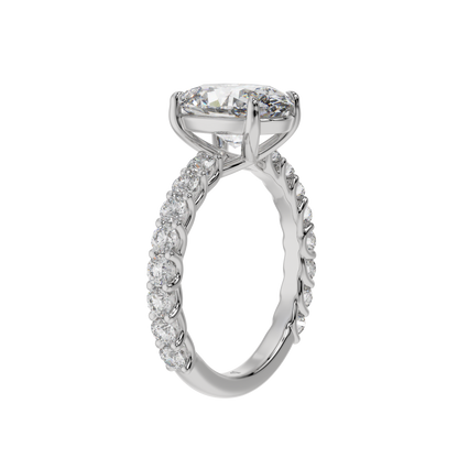 Eternal Bloom Oval Halo Ring - Caratlink
