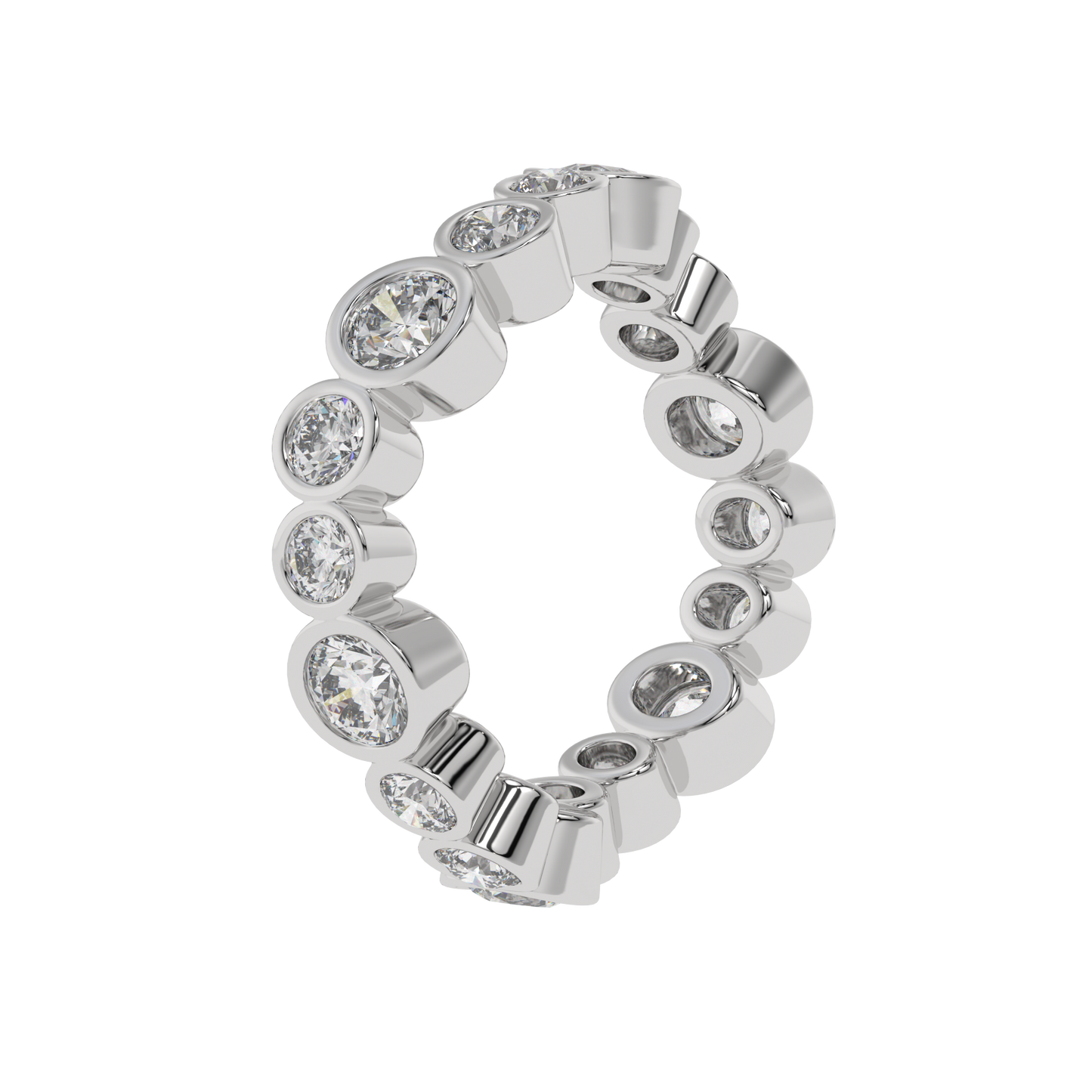 Celeste Bezel Diamond Band Caratlink