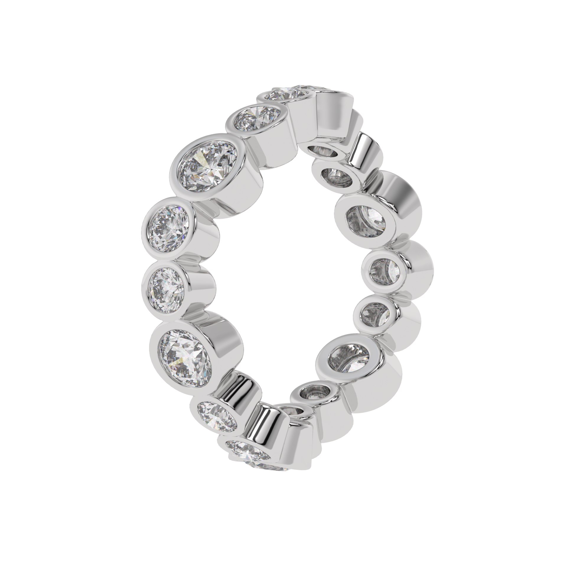 Celeste Bezel Diamond Band Caratlink