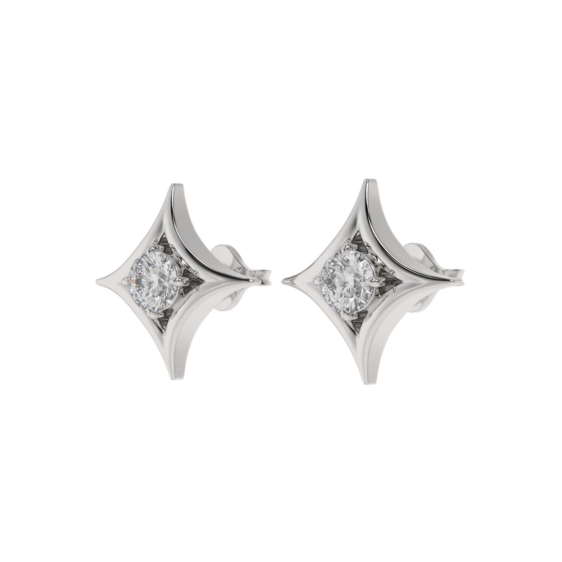 Starlight Solitaire Studs CaratLink