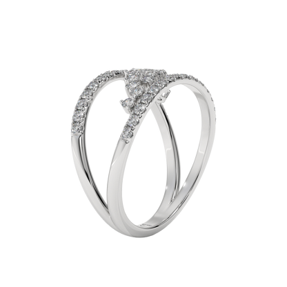 Floral Cascade Diamond Ring Caratlink