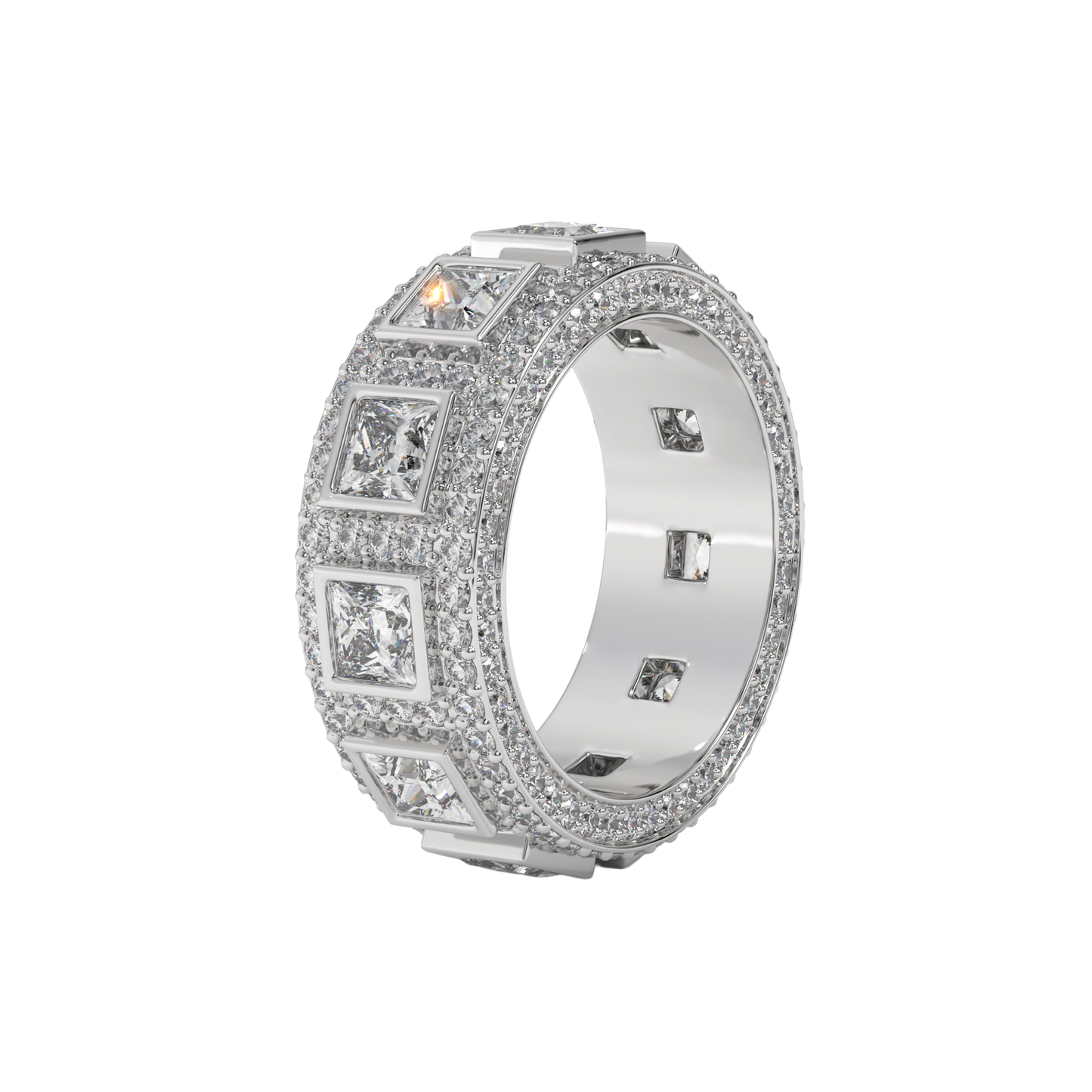 Regal Square Diamond Band