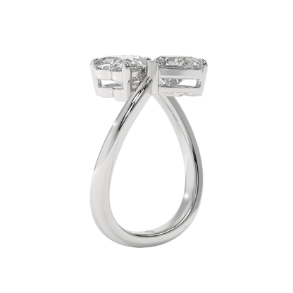Twin Hearts Diamond Ring Caratlink