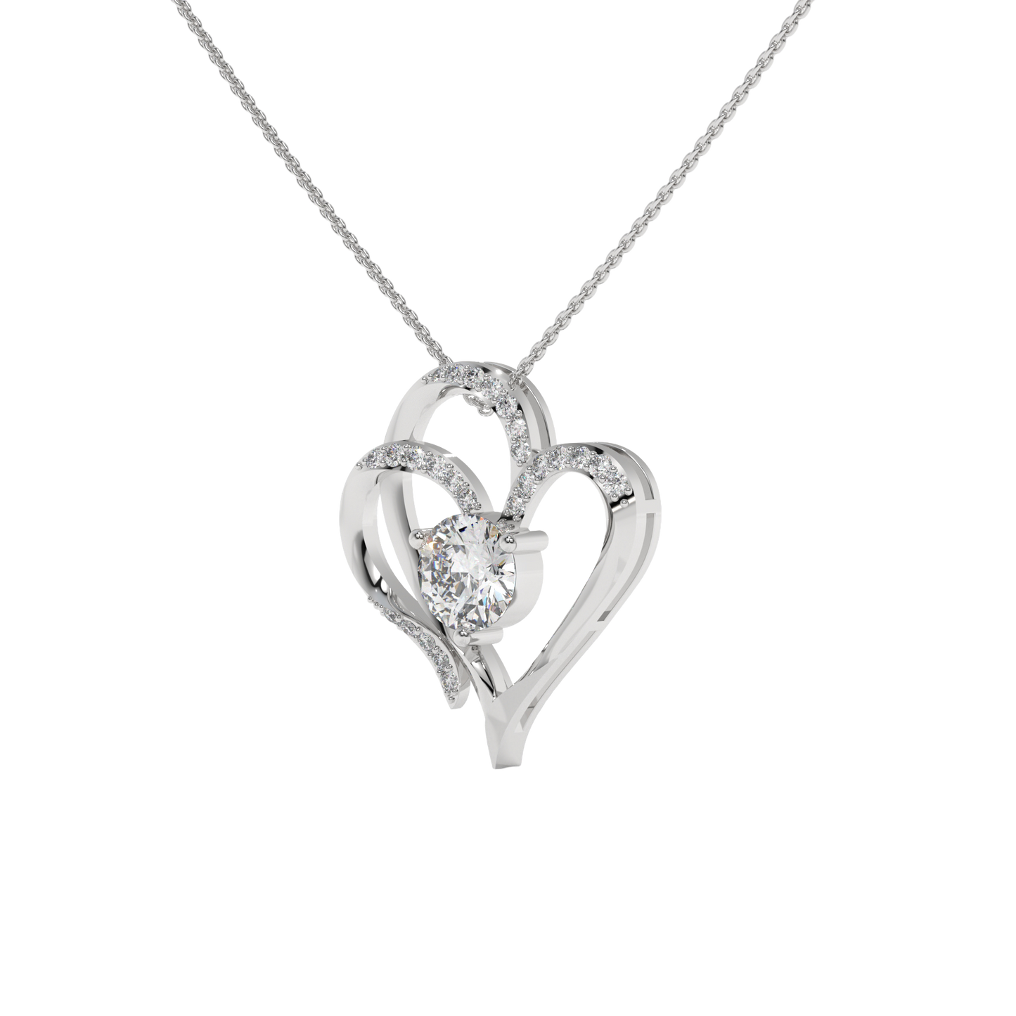 Eternal Heart Pendant Carat Link Jewels
