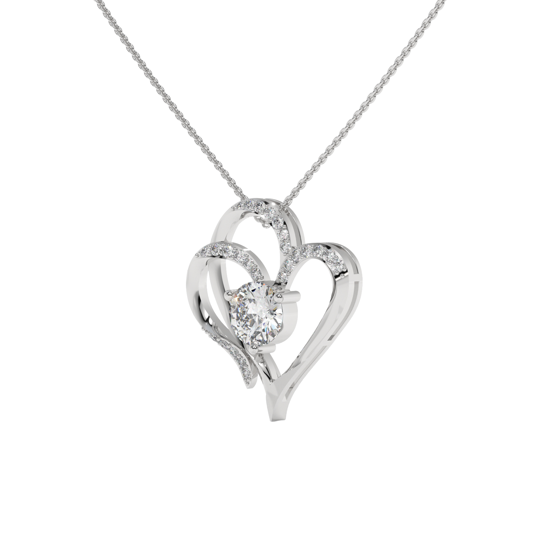 Eternal Heart Pendant Carat Link Jewels