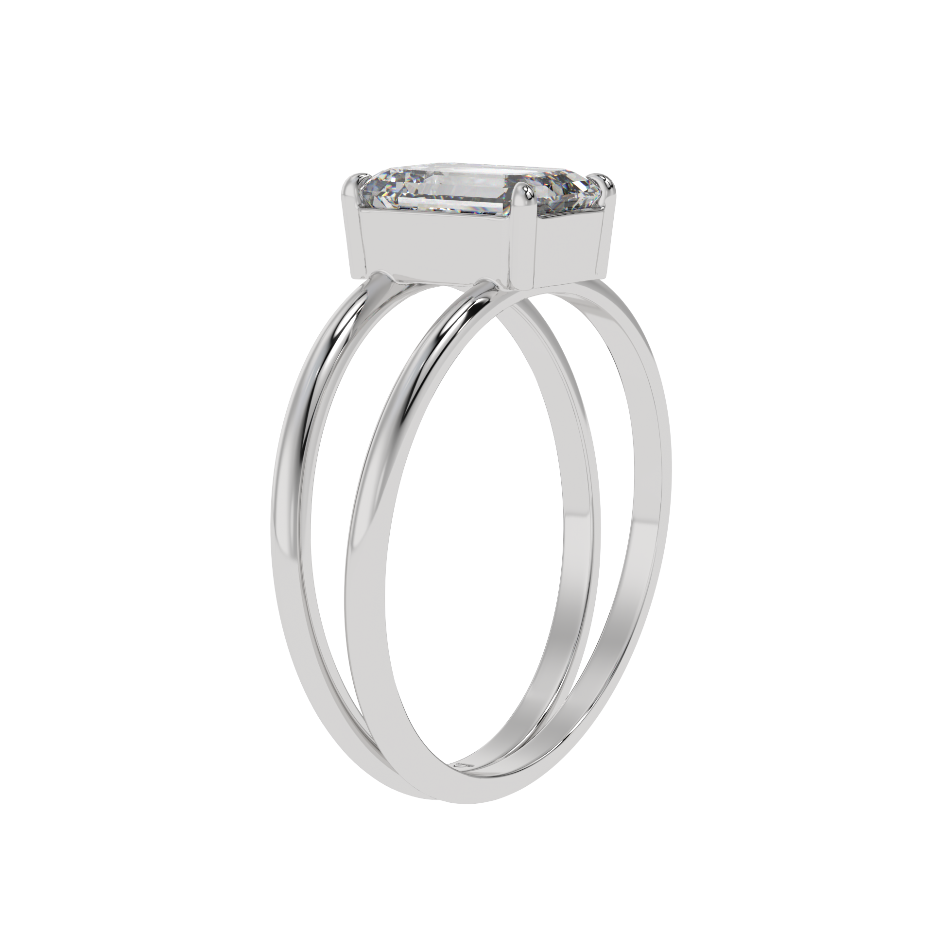 Modern Muse Emerald Solitaire Ring - Caratlink