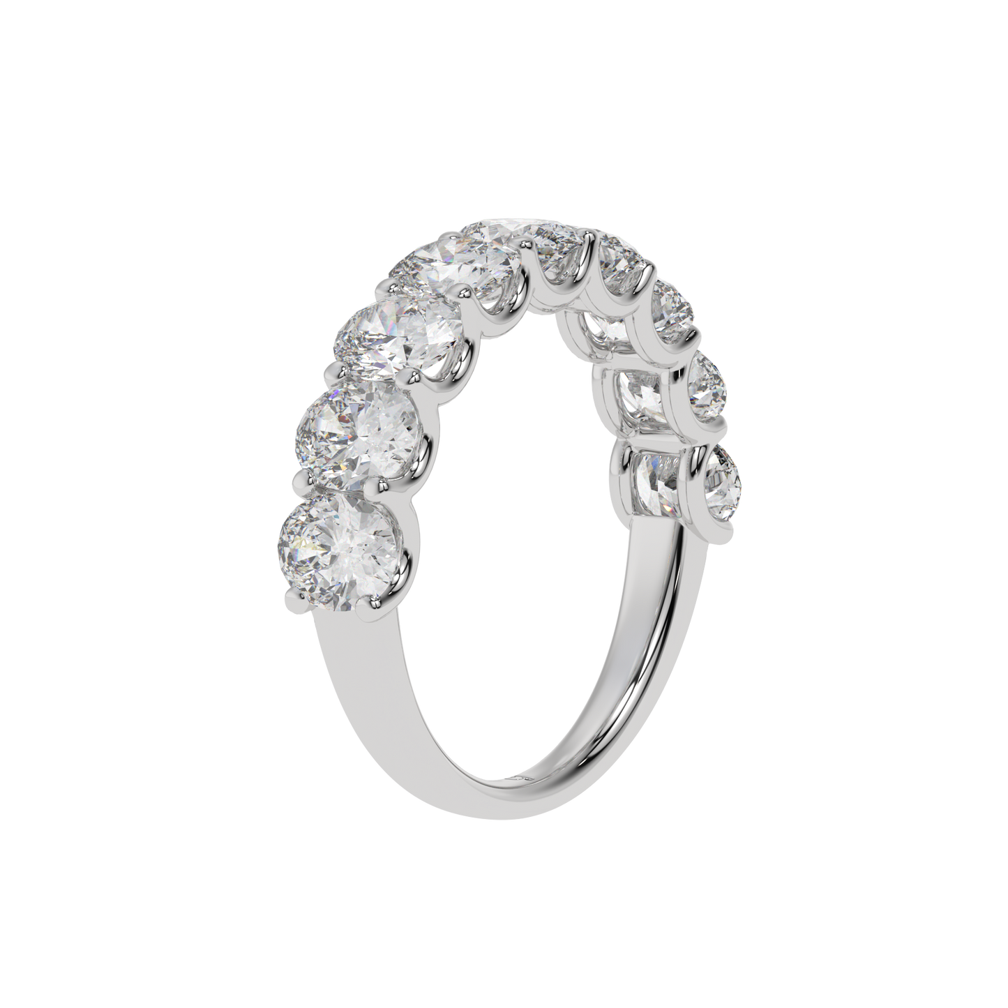 Oval Harmony Diamond iternity band Caratlink
