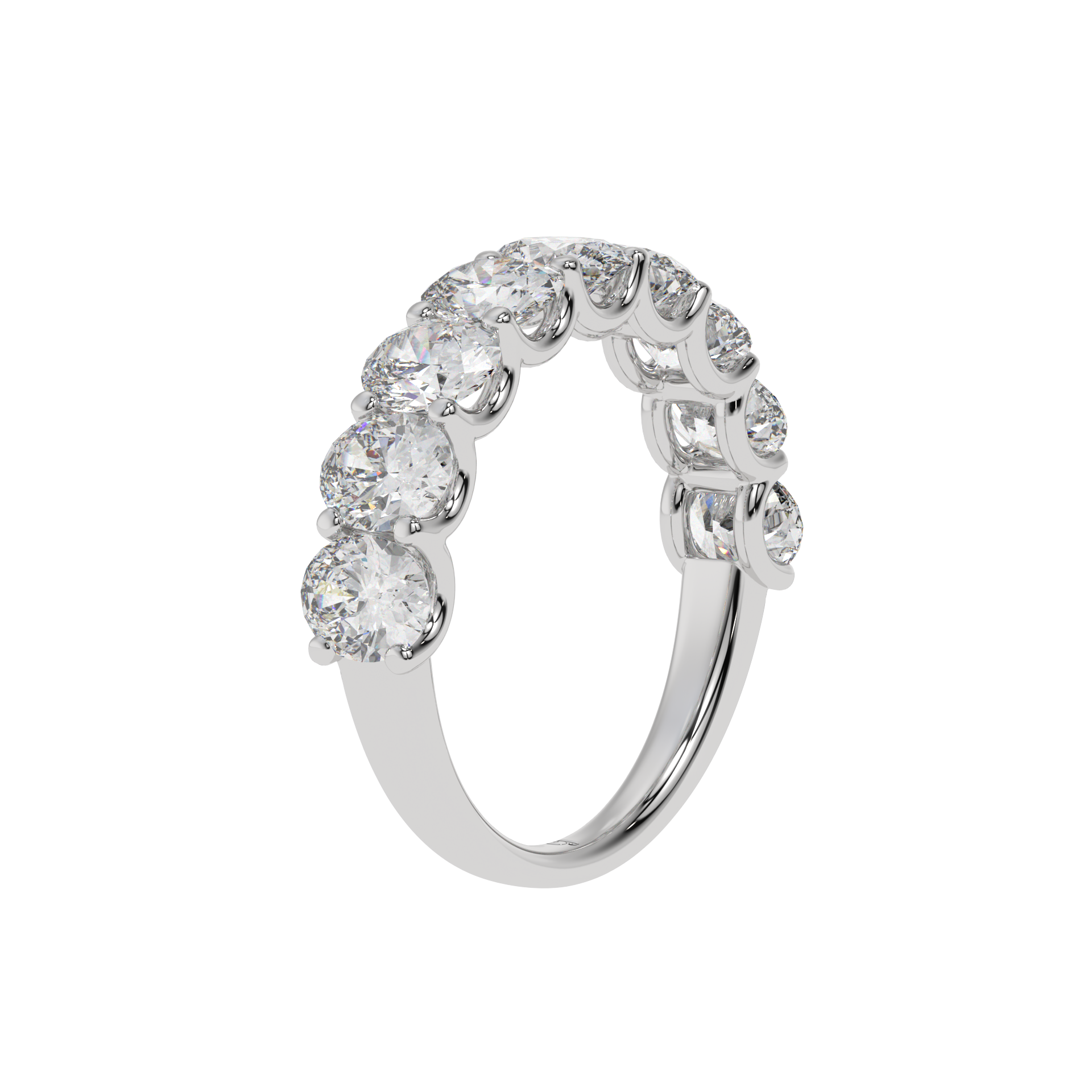 Oval Harmony Diamond iternity band Caratlink