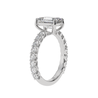 Eternal Spark Emerald Halo Ring - Caratlink