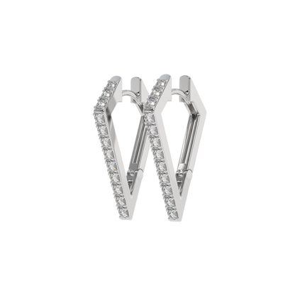 Sleek Diamond Hoop Huggies CaratLink
