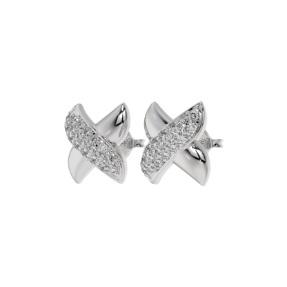 Crystal Crossover Studs CaratLink