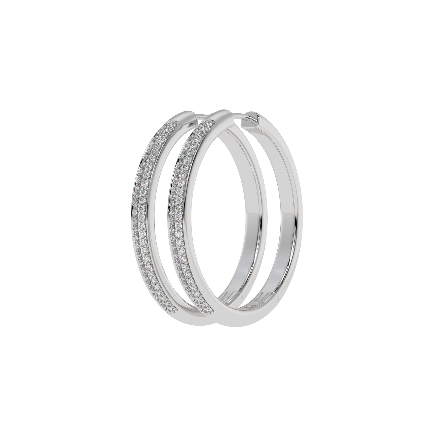 Eternal Spark Pavé Hoop Earrings Caratlink