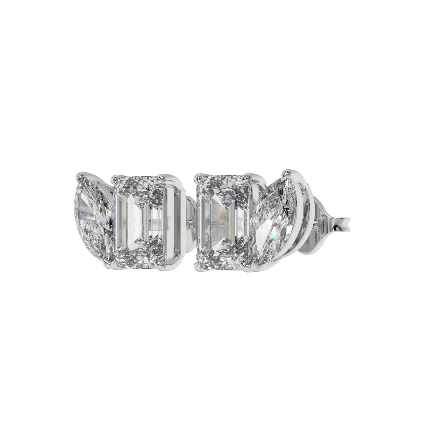 Emerald Marquise Duo Studs CaratLink