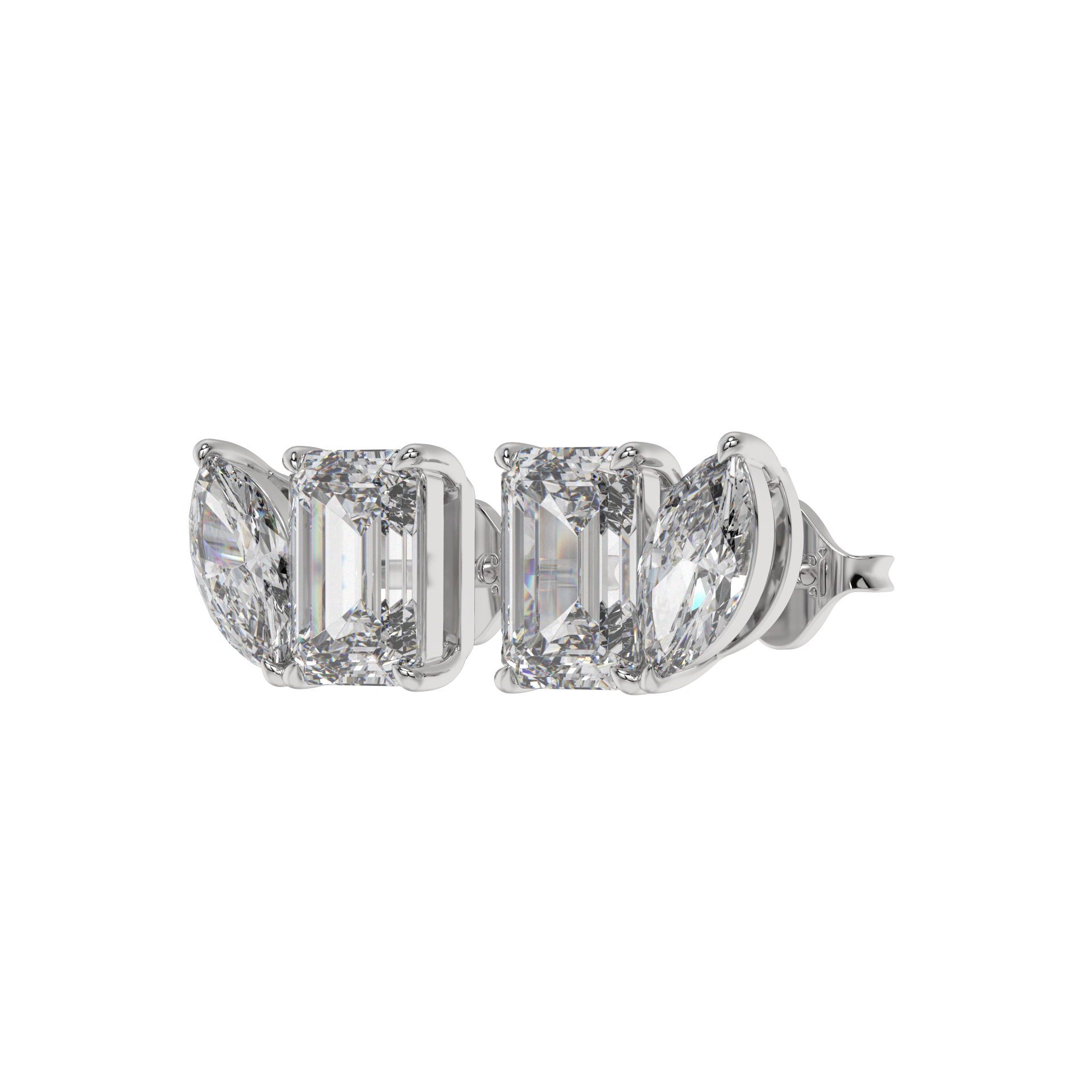 Emerald Marquise Duo Studs CaratLink