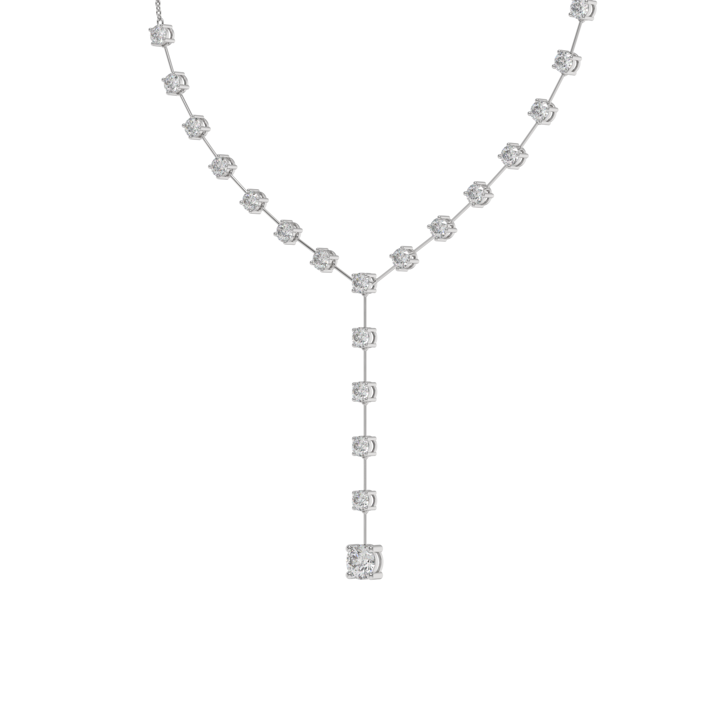 Lunara Diamond Drop Y-Necklace Caratlink