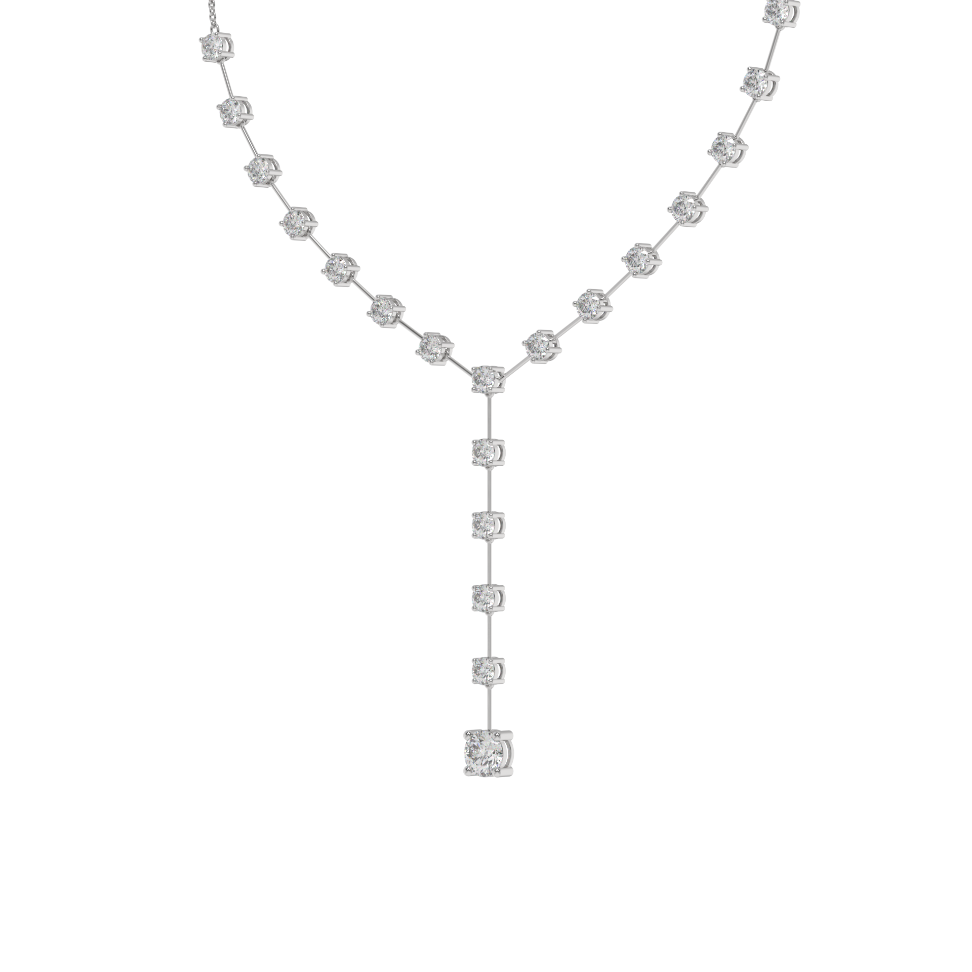 Lunara Diamond Drop Y-Necklace Caratlink