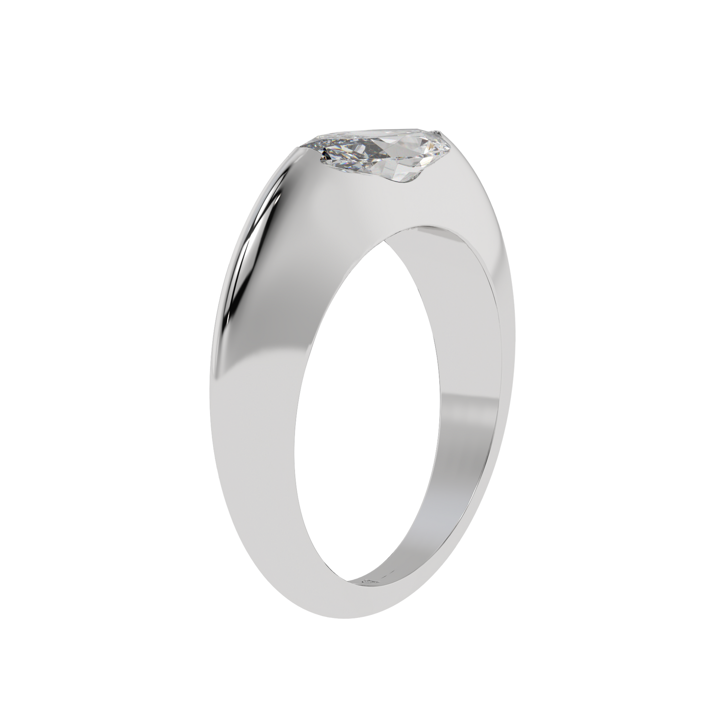 Sleek Marquise Bezel Ring - Caratlink